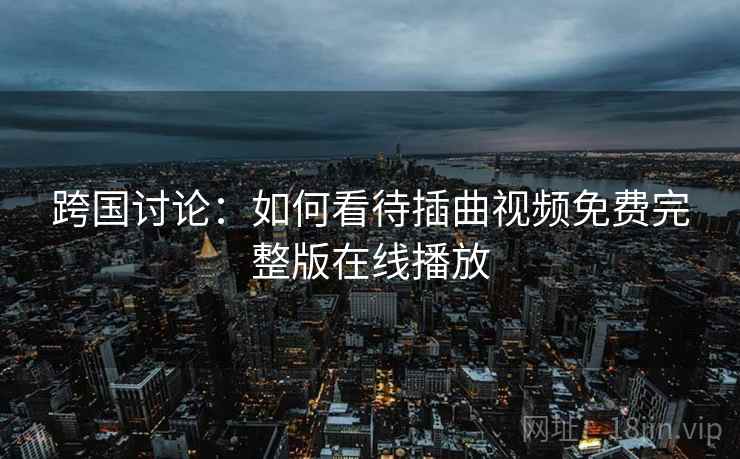 跨国讨论：如何看待插曲视频免费完整版在线播放